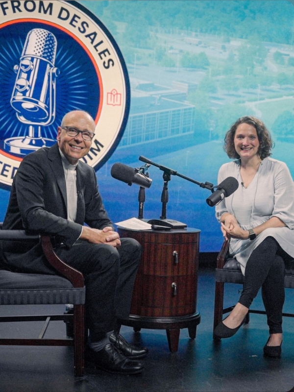 Fr. Jim Greenfield and Jessica Bedford